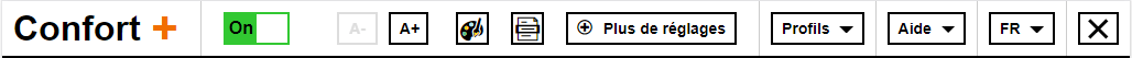 Orange Confort+ service quick setup bar